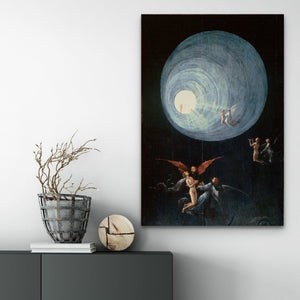 Hieronymus Bosch - Ascent of the Blessed, Classic Painting Photo Poster Print Art Gift Wall Home Decor NDE Near Death Experience, Heavyweight paper / real art canvas, 3D Hand Finished Premium Print, Poster Art, Canvas Wall Art, Heavyweight paper