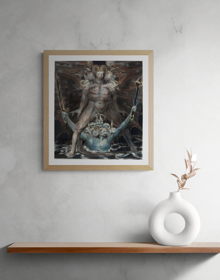 William Blake: The Great Red Dragon and the Beast from the Sea, giclee art print on Hahnemuhle photo rag