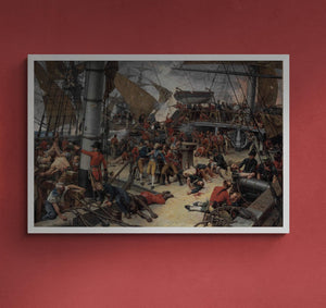 The Death of Lord Nelson [1882] by Giclee Print Reproduction Painting, Fineart print on Hahnemüle or museum quality poster