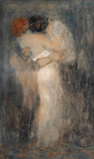 Passion by Floris Arntzenius Love Couple Hug Romantic Artwork, Museum-Quality FineArt giclee print Hahnemühle on art paper or quality poster