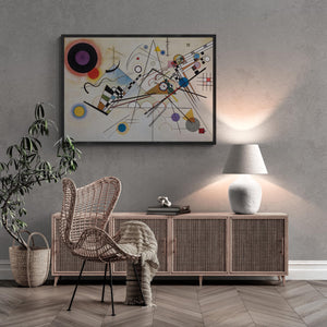 Wassily Kandinsky Composition VIII  Giclee Print, Large wall arts, Heavyweight Canvas, 3D handfinish print with brush strokes, Ready to Hang