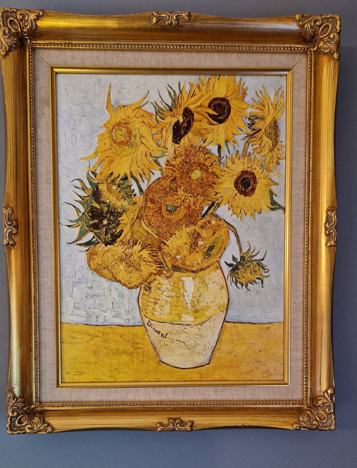 Sunflowers by Van Gogh , Prints Home Decor Canvas Print Wall Art Prints, Ready to Hang