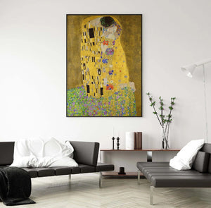 The Kiss Gustav Klimt Print, Gustav Klimt Painting, Fine Art, Klimt Reproduction, Klimt The Kiss, Famous Painting FOSHE ART