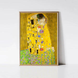The Kiss Gustav Klimt Print, Gustav Klimt Painting, Fine Art, Klimt Reproduction, Klimt The Kiss, Famous Painting FOSHE ART