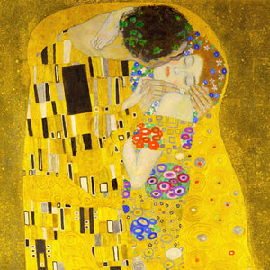 The Kiss Gustav Klimt Print, Gustav Klimt Painting, Fine Art, Klimt Reproduction, Klimt The Kiss, Famous Painting FOSHE ART