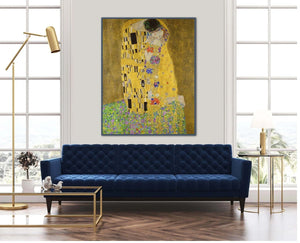 The Kiss Gustav Klimt Print, Gustav Klimt Painting, Fine Art, Klimt Reproduction, Klimt The Kiss, Famous Painting FOSHE ART