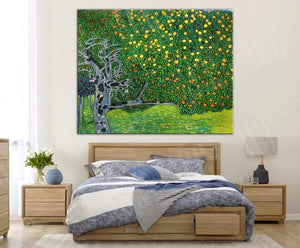 GUSTAV KLIMT - Golden Apple Tree - Canvas or Giclee Wall Decor Art Print, Classical Art Reproduction FOSHE ART