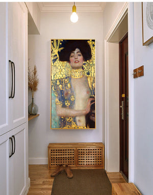 GUSTAV KLIMT - Judith and the Head of Holofernes, Art Prints to gift, Woman in gold home decor, Giclee Prints Canvas or Poster FOSHE ART