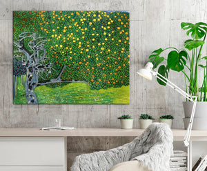 GUSTAV KLIMT - Golden Apple Tree - Canvas or Giclee Wall Decor Art Print, Classical Art Reproduction FOSHE ART