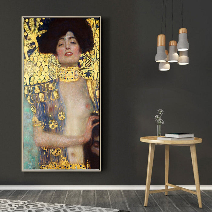 GUSTAV KLIMT - Judith and the Head of Holofernes, Art Prints to gift, Woman in gold home decor, Giclee Prints Canvas or Poster