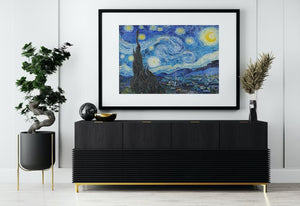 VAN GOGH, The Starry Night Art Prints, Vintage Art, Van Gogh Print, The Starry Night Canvas, Vintage Art, Starry Night Decor, Wall Art FOSHE ART