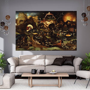 Hieronymus Bosch, Christ in Limbo ,Heavyweight paper / real art canvas, Print on canvas or paper, original large art, FOSHE ART