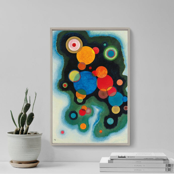 KANDINSKY Deepened Impulse Fine Art Prints, Art Deco Style, Giclee Paper / Canvas Prints, Poster or 3D Hand Finished Premium Print