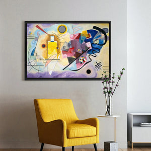 KANDINSKY Yellow-Red-Blue Fine Art Prints, Art Deco Style, Giclee Paper / Canvas Prints, Poster or 3D Hand Finished Premium Print FOSHE ART