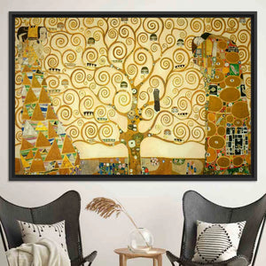 GUSTAV KLIMT - Tree Of Life Canvas/Poster Art Reproduction, Klimt Reproduction, Classic Wall Art, Symbolism Art Nouveau Painting FOSHE ART