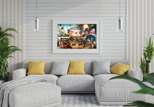 Hieronymus Bosch Tondals Vision, Home Wall Decor Giclee Art Print, Large Print / Canvas Prints, Poster or 3D Hand Finished Premium Print FOSHE ART