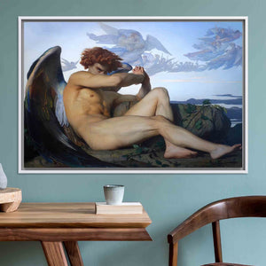 FALLEN ANGEL by Alexandre Cabanel, Cabanel Painting, Famous Wall Art, Angel Wall Decor, Classic Wall Art, Fallen Man Poster FOSHE ART