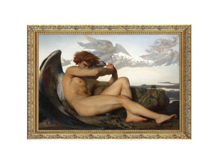 FALLEN ANGEL by Alexandre Cabanel, Cabanel Painting, Famous Wall Art, Angel Wall Decor, Classic Wall Art, Fallen Man Poster FOSHE ART