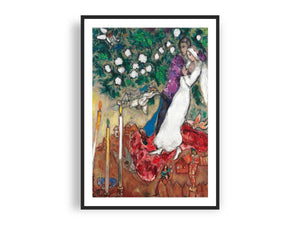 MARC CHAGALL, The tree candles Fine Art Prints, Giclee Paper / Canvas Prints, Poster or 3D Hand Finished Premium Print FOSHE ART