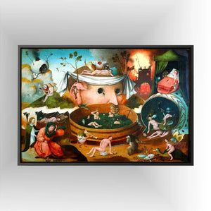 Hieronymus Bosch Tondals Vision, Home Wall Decor Giclee Art Print, Large Print / Canvas Prints, Poster or 3D Hand Finished Premium Print FOSHE ART