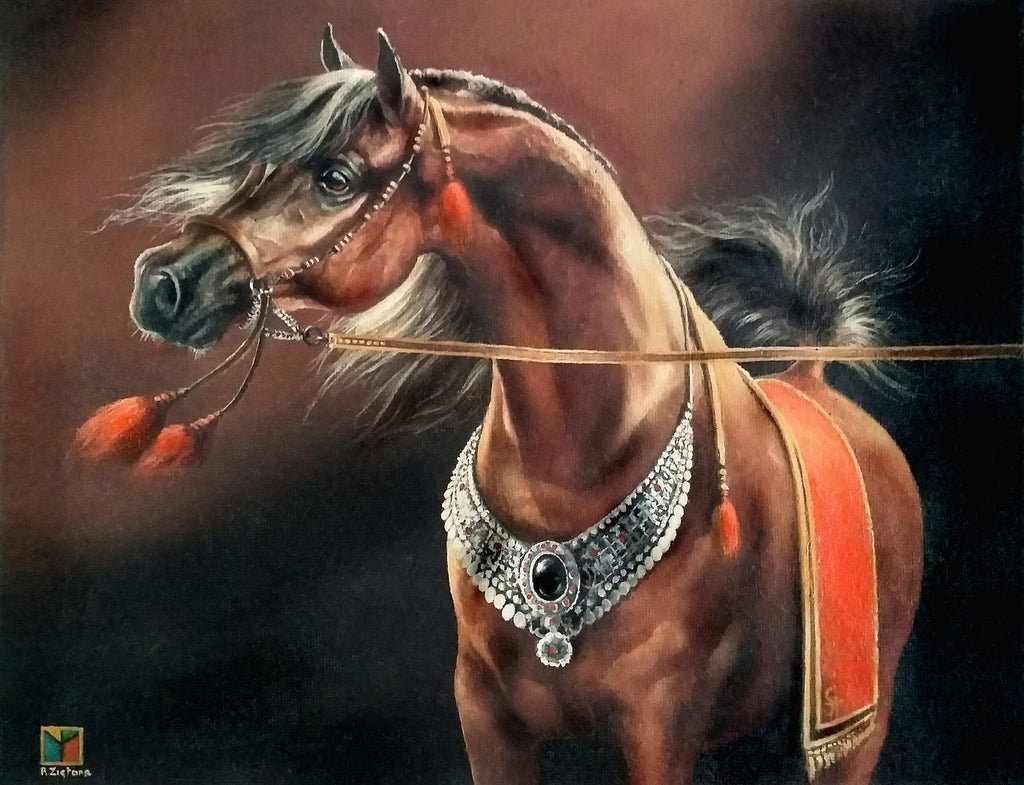 BROWN ARABIAN HORSE Foshe ART